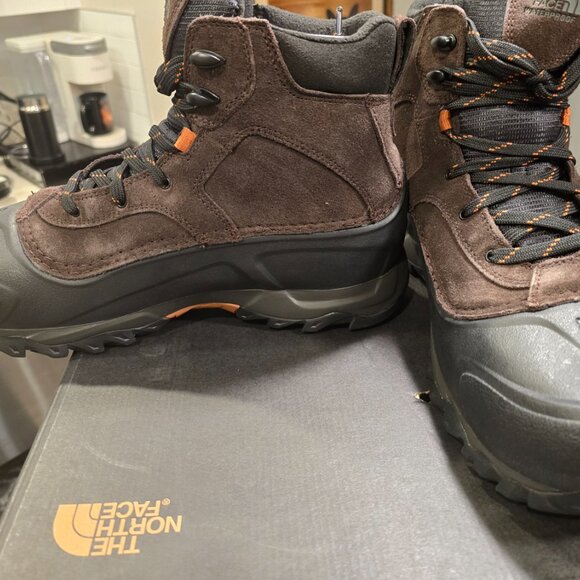 The North Face Men's Snowfuse Boot Boots Size 10 US Coffee Brown / TNF Black NEW - Picture 3 of 10